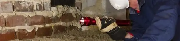 Pest control technician inspecting a crawl space for ant activity and entry points in Bellevue, WA
